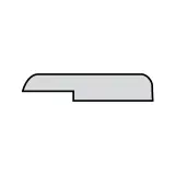Couvre joint à feuillure pour faïence