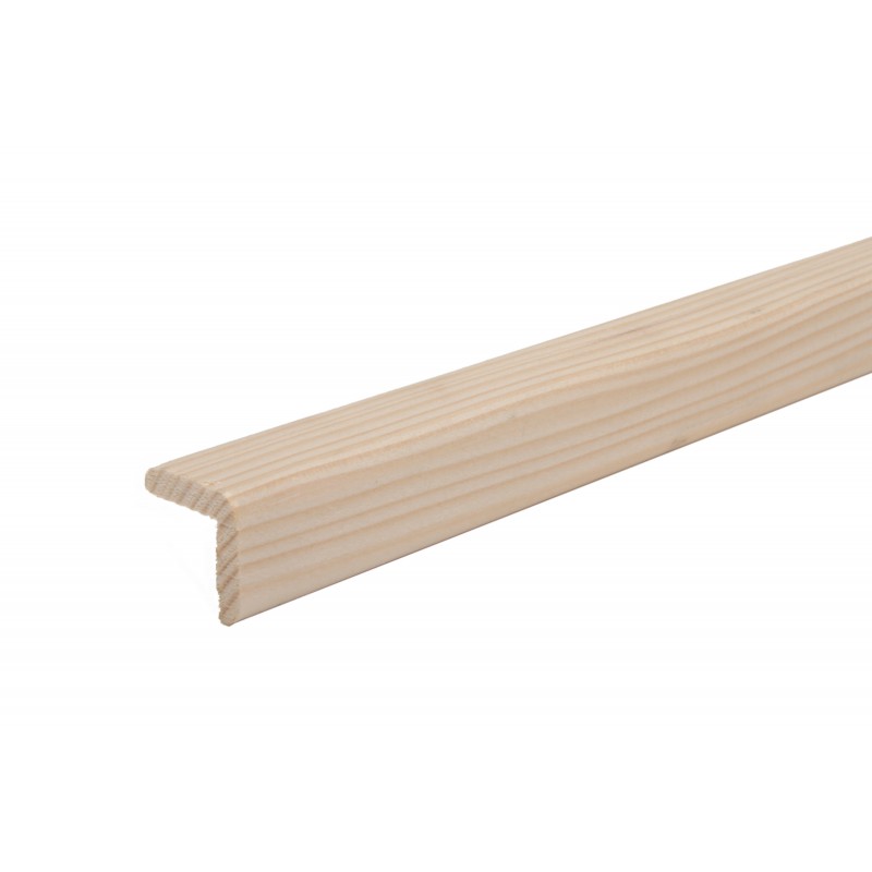 Baguette D'Angle Bois Exotique Blanc 230X24 Ep24