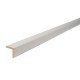 Baguette d'angle arrondie MDF prépeint blanc